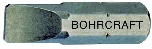 Bohrcraft Screwdriver Bits 1/4-Inch Slotted Head Cone Point Set/Grub Screws 3.5 x 0.5 x 25 mm Loose/Box, Pack of 1, 61001503525