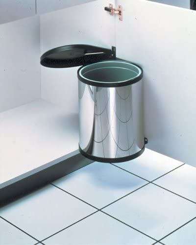Hailo 3555-101 Compact-Box Stainless Steel Bin, 15L