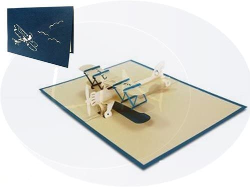 Lin LINPopUp POP 146 UP Cards 3D Cards Greeting Cards Birthday Cards Congratulations Cards Driving Licence Pilot Aeroplane Double Decker
