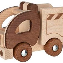 Goki 55889 Garbage Truck, Nature, Brown