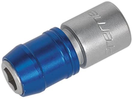 Sealey Ak2739 Quick Release Bit Adaptor 10Mm 1/2Sq Drive, Multicoloured, 116mm x 29mm x 21mm
