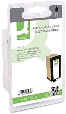 Q-Connect HP 920XL Remanufactured Black Inkjet Cartridge High Yield CD975AE