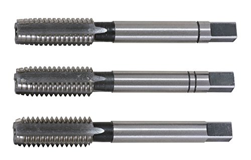 KS Tools HSS M8X1.25 Medium Tap Set (3 Pieces), silber