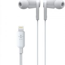 Belkin SoundForm iPhone Headphones with Lightning Connector (Lightning Earphones for iPhone 12, 12 Pro, 12 Pro Max, 12 mini, 11, 11 Pro, 11 Pro Max, XS Max, XS, X, SE, 8 Plus, 8, 7 Plus, 7), White