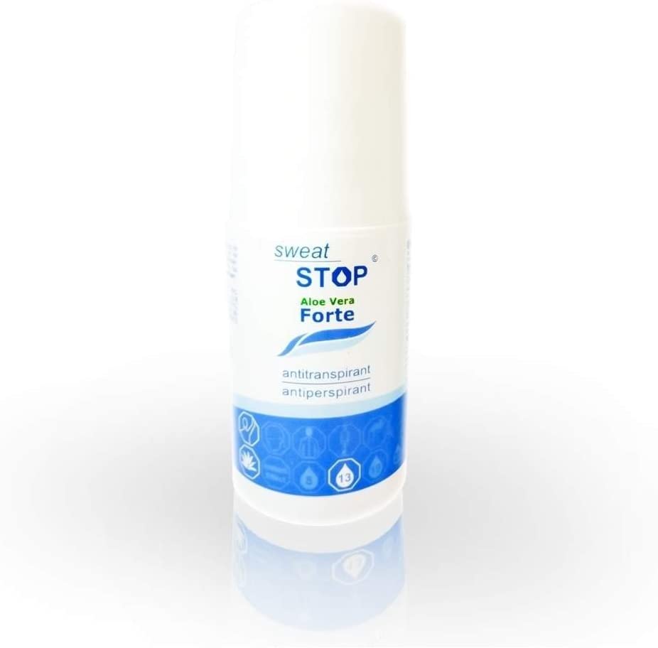 SweatStop Aloe Vera FORTE Antiperspirant Roll-On 50ml against Heavy Underarm Sweating & Armpit Sweat