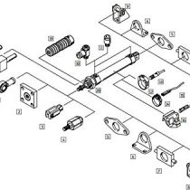 Festo DSNU-25-300-PPV-A ISO Cylinder, G1/8 Connection, 1-10 bar Pressure