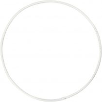 Creativ 100263 Metal Wire Ring, D: 10 cm, Circle, 10 pcs, white