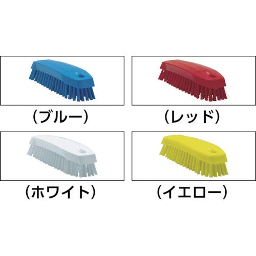 Vikan 35875 Hand-Held Scrub Brush, Polypropylene, Polyester Bristle, 7", White - Image 4