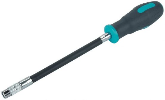 wolfcraft 1236000 Hand Screwdriver with Flexible Shaft and Bit Socket