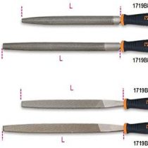 Beta 17190252 Model 1719BM C/M250 Half-Round and Flat File, Plastic Handles, 10"/250mm