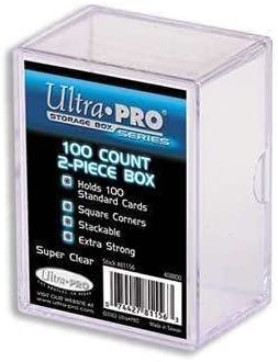 Ultra Pro Plastic Box 100 Two Piece (81156) - Trading Card Accessories, Clear, 1 Pack