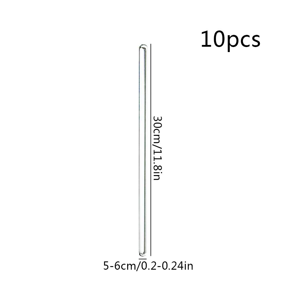 12 Inch 30cm Glass Stirring Rod 10 Pcs Lab Stirring Rods Glass Reusable ...
