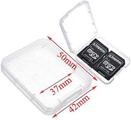 HAYATEC Compact Flash Transparent Holder Case Memory Card CF SDHC Box Storage Set (10 PAck), Clear - Image 4