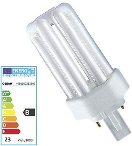 Osram G24d 18 Watt Compact Fluorescent Light Dulux T Plus Lamp, White, 1 Unità (Confezione da 1)