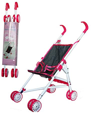 Atoz DOLLS BUGGY - PINK, Pink /Navy