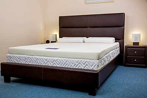 Bodymould Memory Foam Mattress Topper with Cover, 4 Inch, UK King, Beige, UK King (150 x 200 cm) - Image 2