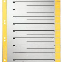 Leitz 16523015 Dividers A4 Cardboard Coloured Print Yellow Pack of 25