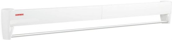 Leifheit Telegant 81 Protect Plus Wall-Mounted Towel Rack, Foldaway Clothes Airer for Indoor & Outdoor, Clothes Drying Rack for Indoor or Outdoor, 103 x 53cm, 8.1m Drying Space, White - Image 2