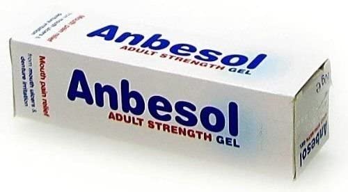 Anbesol Adult Strength Gel for Rapid Pain Relief from Mouth Ulcers and Denture Irritation, Contains Lidocaine 2 Percent