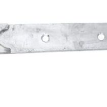 Merriway BH07130 Gate Hinge Heavy Duty Hook & Band Straight Flat Galvanised, Silver Tone, 300 x 38 x 4mm