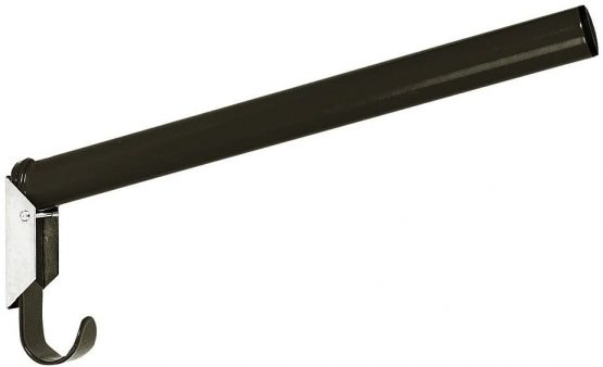 Kerbl 32845 Folding Saddle Holder Round Integrated Snaffle Holder Black