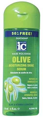 Fantasia Hair Polisher Olive Serum, 2 Oz, 2 Ounce, B006X7604E, 59.15 ml (Pack of 1)