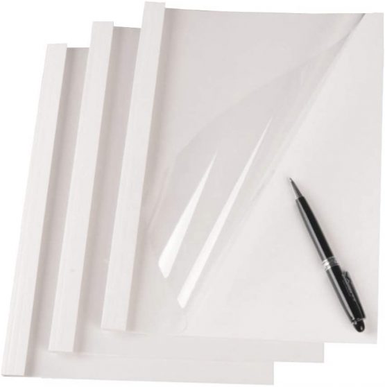 Thermal Binding Covers 3mm 25 Sheet Capacity A4 White Pack of 25 RAYSON