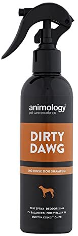Animology Dirty Dawg Pup No-Rinse Shampoo Dog Spray, 250ml, Clear, 250 ml (Pack of 1)