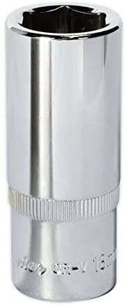 Sealey Sp3818D Walldrive Socket 18Mm Deep 3/8Sq Drive Fully Polished, Silver