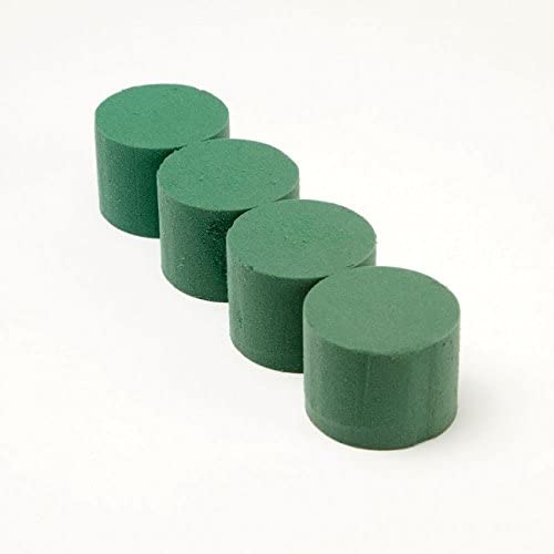 5 x Oasis Ideal Round Cylinder Wet Foam for Florist Floral Craft Flowers Floristry Designs & Displays, Green - Image 2