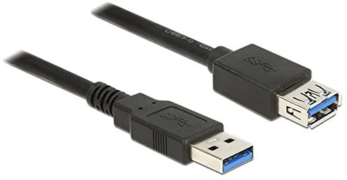 DeLock Verlà ¤ ngerungskabel USB 3.0 SuperSpeed A Male to USB 3.0 Type A Female 1.5 m Black