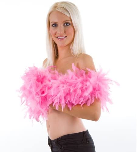Wicked Costumes Adult Unisex Feather Boa Fancy Dress Accessory - Baby Pink - Image 3