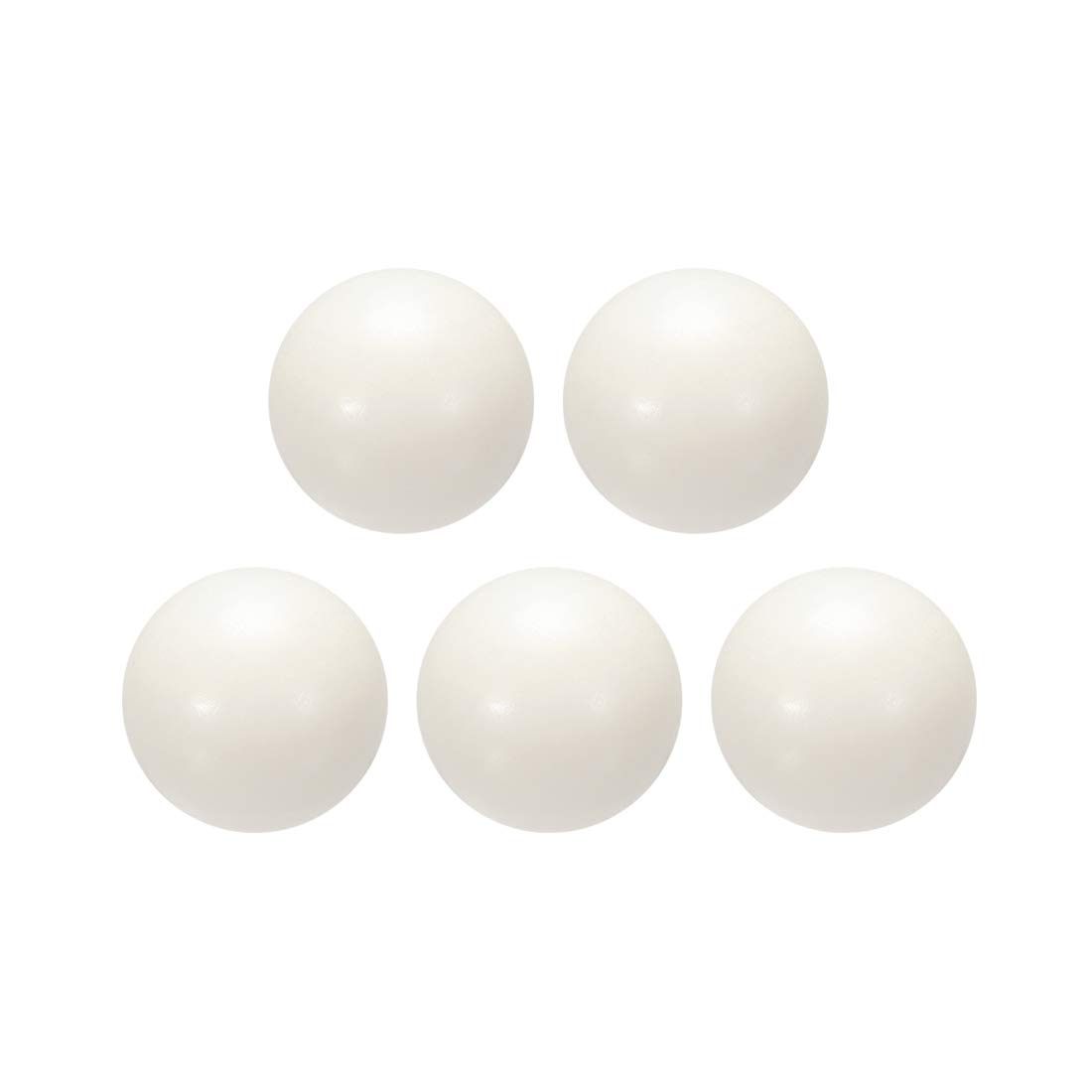 sourcing map 1-inch PA Nylon Solid Plastic Balls, Precision Bearing Ball 5pcs, 1"