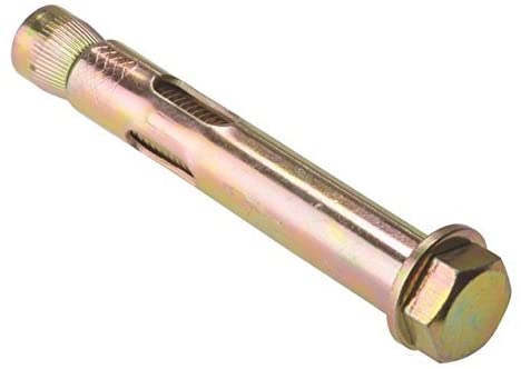 Merriway BH02862 (4 Pcs) Hex Bolt Sleeve Concrete Anchor, M8 x 10 x 80mm (5/16 inch x 3.1/8 inch) - Pack of 4 Pieces