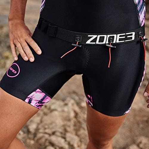 ZONE3 Ultimate Race Number Belt, Black / Red - Image 4