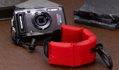 Olympus CHS-09 Floating Handstrap for Tough Series - Red, 15.4 x 5.4 x 5.2 cm; 40 Grams, Black - Image 2