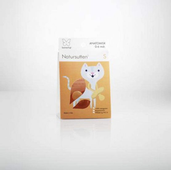 Natursutten Butterfly Pacifier | 100% Natural Rubber | Soother | Orthodontic | EASY TO CLEAN | Contains NO Phthalates, PVC, Chemical Softeners or Artificial Colouring | Medium | 6-12 Months - Image 3
