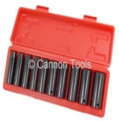 Neilsen CT0814 10pc 1/2in DR Deep Impact Socket Set Metric 10-24mm Chrome Vanadium, Silver - Image 3