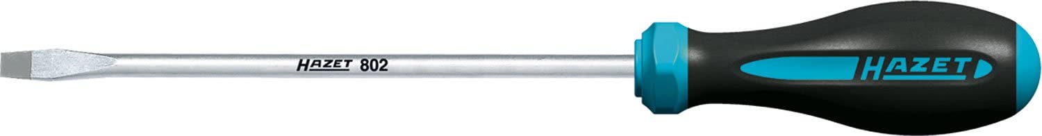 HAZET 802-30 Slot Profile HEXAnamic Screwdriver - Chrome-Plated, 0,6 x 3,5 mm