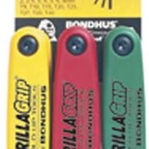 Bondhus 12533 GorillaGrip« Hex and Star Fold-up Triple Pack, 12587 (2-8mm), 12589 (5/64-1/4-Inch) & 12634 (T9-T40)