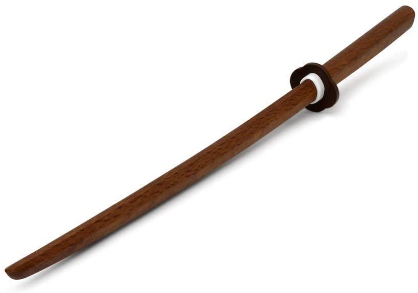 Playwell Martial Arts Deluxe Childrens Wooden Bokken - Red Oak - 33"