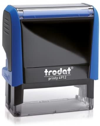 trodat Text Stamp Machine 4912 Printy 4.0, Sky Blue 43155, No