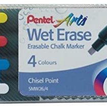 Pentel Wet Erase Chalk Marker Jumbo Tip - Multi-colour (Pack of 4)