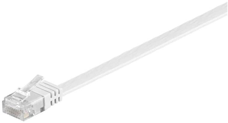 Goobay 95155 CAT 6 Flat-Patch Cable, U/UTP, White, 7 m Length - Image 2