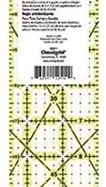 Omnigrip quilter ruler, non-slip Rectangular 2-½ "x 12-½" original version