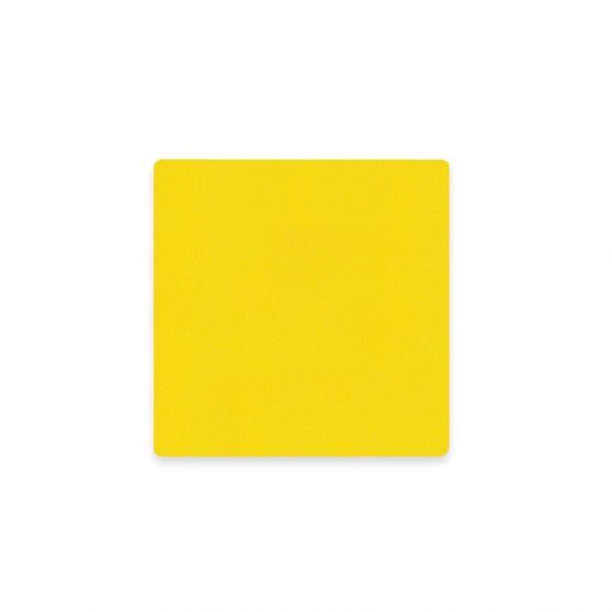 MagFlex 75x75mm Flexible Magnetic Sheet - Gloss Yellow Dry-Wipe (Pack of 50)