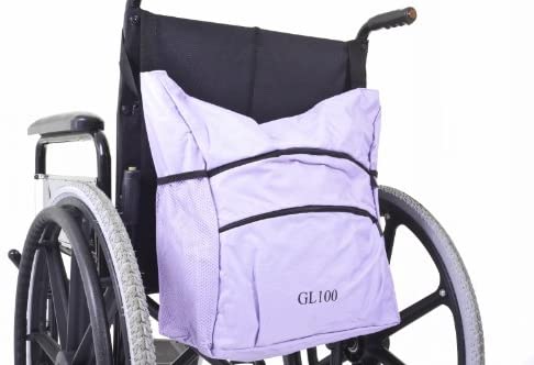 Ability Superstore Wheelchair Carry Bag 16.25-inch Length x 14-inch Width x 7-inch Height Lilac, 16.25" x 14" x 7"