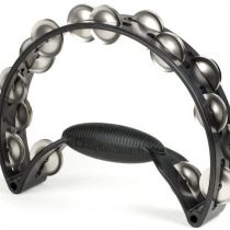 Rhythm Tech Pro Tambourine Steel Jingles - Black/Grey