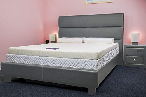 Southern Foam 4-Inch Memory Foam Mattress Topper including Luxurious Cover, Double, White, 4" Double - Image 3
