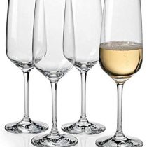 Champagne Tulip Glasses for for Chmpagne and Prosecco | Set of 6 Champagne Flutes | Champagne Glasses with Perfect Stems and Flute to Hold 21Cl. of Champagne.